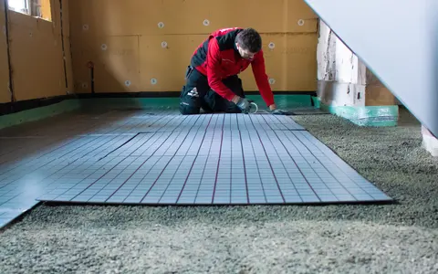 Fußbodenheizung Montage