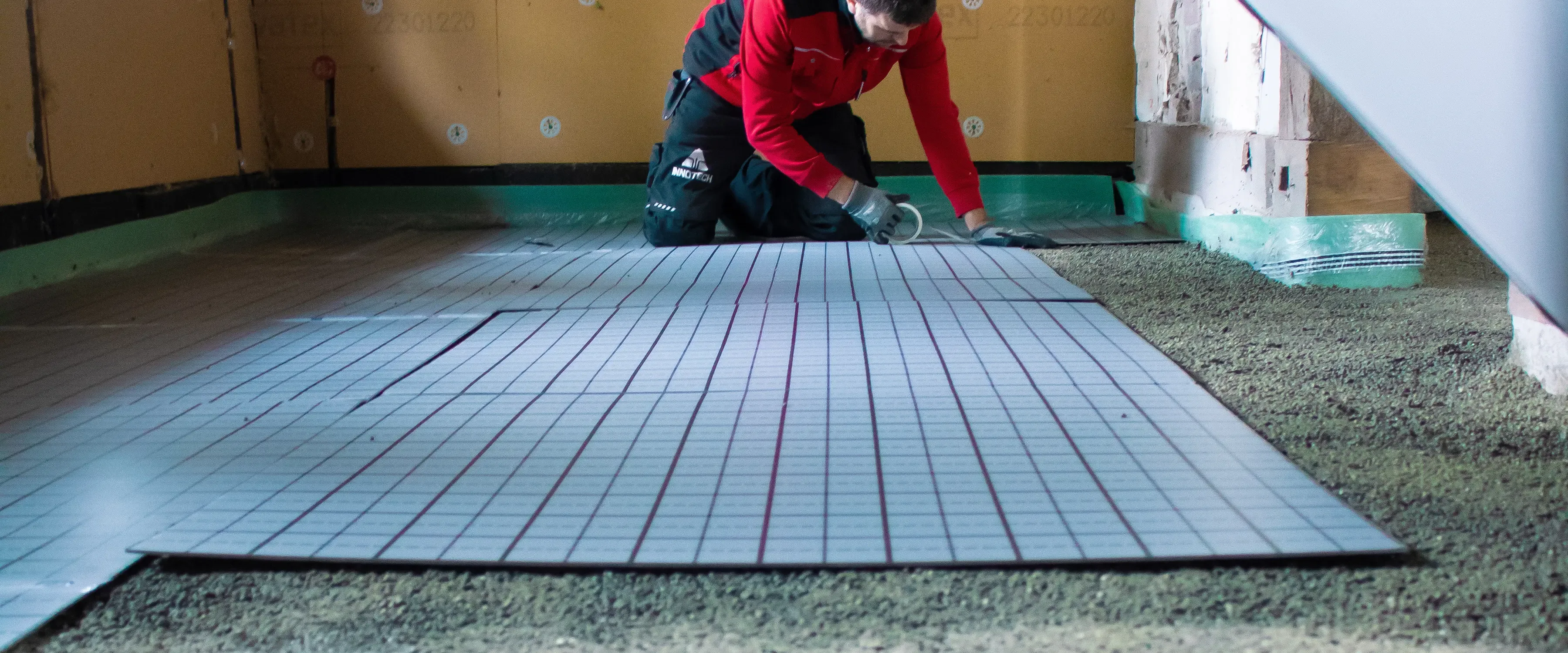 Montage konventioneller Fußbodenheizungssysteme – INNOTECH