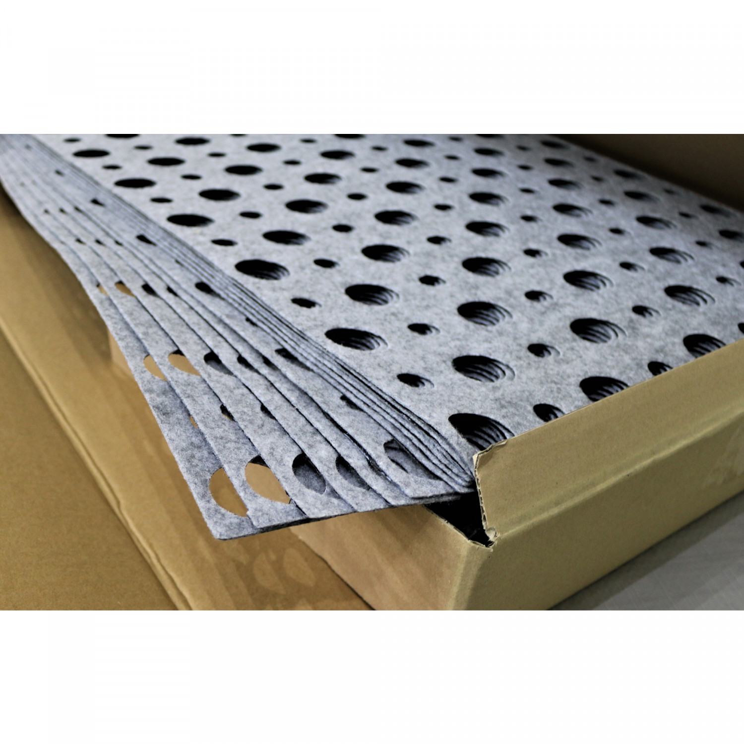 IT Klettplatte Flat gelocht selbstklebend, 20 Stk./Ktn. (0,5 m²/Stk.)